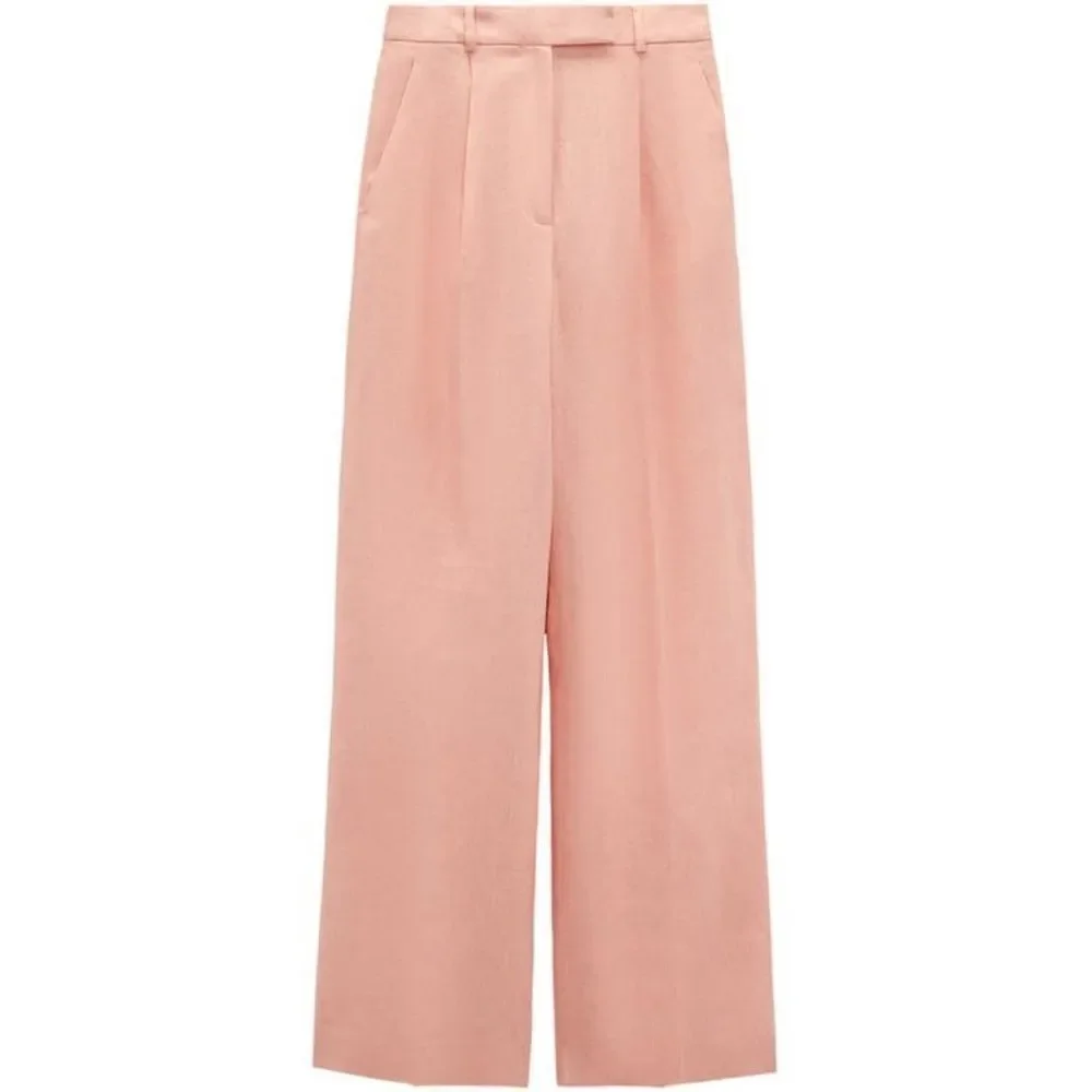 NWT ZARA Linen Pants - Picture 1 of 8